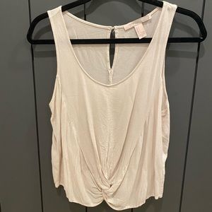 FOREVER 21 tan/cream sleeveless top